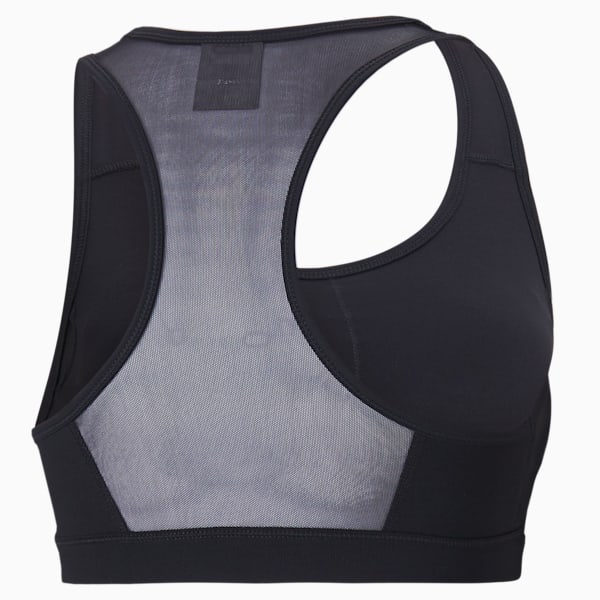 Mid Impact 4Keeps Training Bra, Puma Black-white BIG CAT, large-ZAF