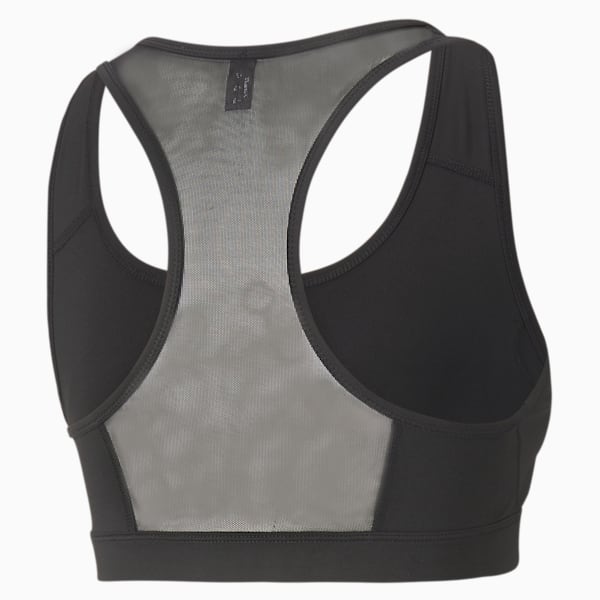 Mid 4Keeps Graphic  Training Bra, Puma Black-Safari Glam Cat, large-ZAF