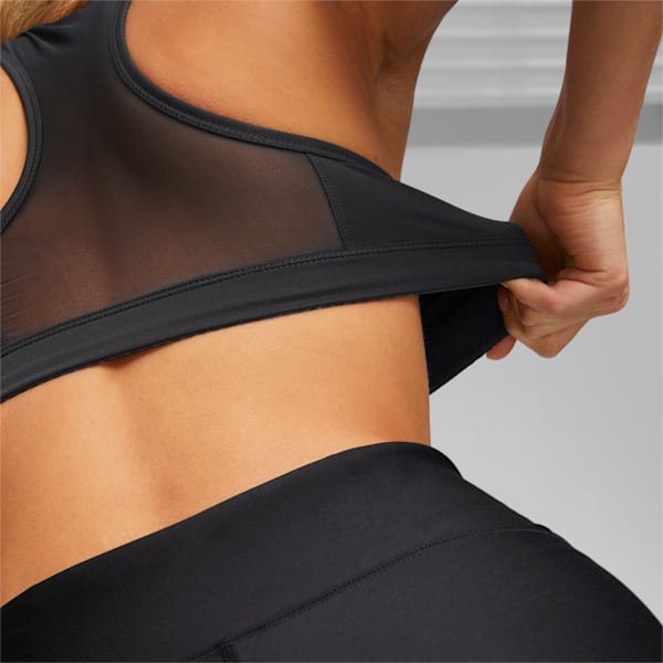 Mid 4Keeps Graphic  Training Bra, Puma Black-Safari Glam Cat, large-ZAF