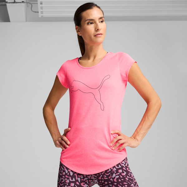 Playera Training Heather para Mujer, Sunset Glow Heather, large-MEX