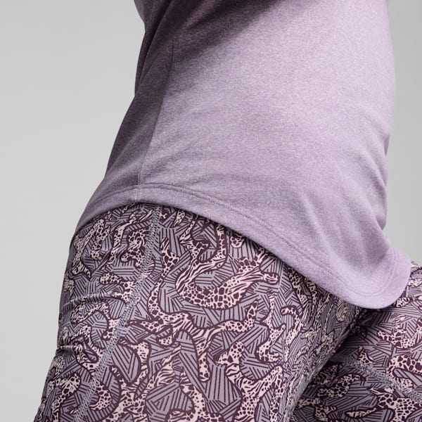 Performance Heather Cat Training Tee Women, Pale Plum Heather, large-ZAF
