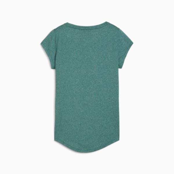 Performance Heather Cat Training Tee Women, Cold Green Heather, large-ZAF