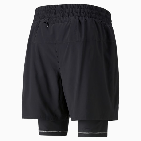 Shorts Hombre Graphic 2-In-1 5” Running, Puma Black-Puma Black, large-MEX