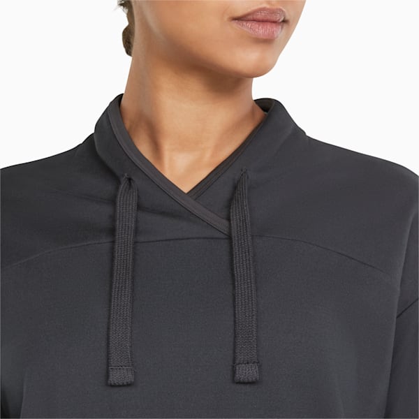 Fashion Luxe Cloudspun Women's Training Sweatshirt, Puma Black, large-ZAF