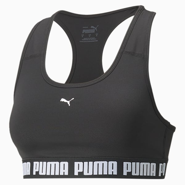 Top de training PUMA Strong con sujeción de impacto medio, Puma Black, large-ARG