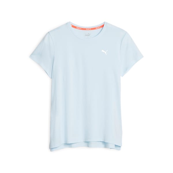 Remera Favourite jaspeada de running para mujer, Icy Blue Heather, large-ARG