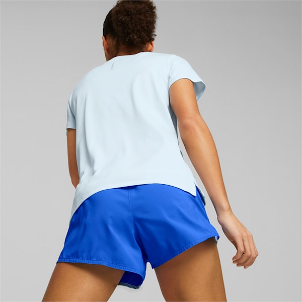 Remera Favourite jaspeada de running para mujer, Icy Blue Heather, large-ARG