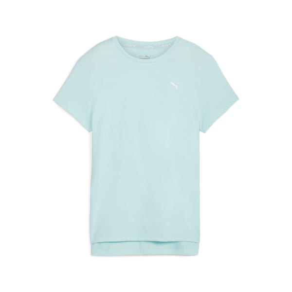 Remera Favourite jaspeada de running para mujer, Nitro Blue Heather, large-ARG