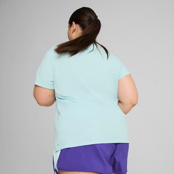 Remera Favourite jaspeada de running para mujer, Nitro Blue Heather, large-ARG