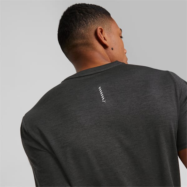 Remera de running de manga corta para hombre Favourite Heather, Puma Black Heather, large-ARG