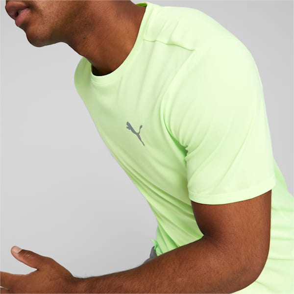 Remera de running de manga corta para hombre Favourite Heather, Speed Green Heather, large-ARG