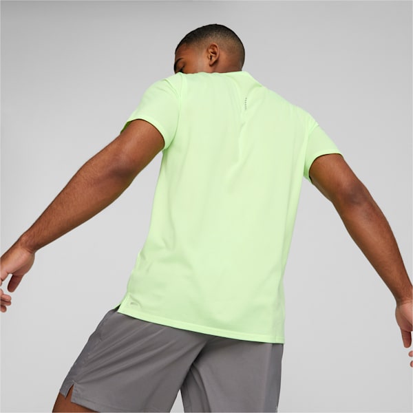 Remera de running de manga corta para hombre Favourite Heather, Speed Green Heather, large-ARG