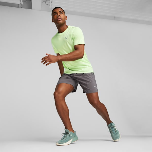 Remera de running de manga corta para hombre Favourite Heather, Speed Green Heather, large-ARG