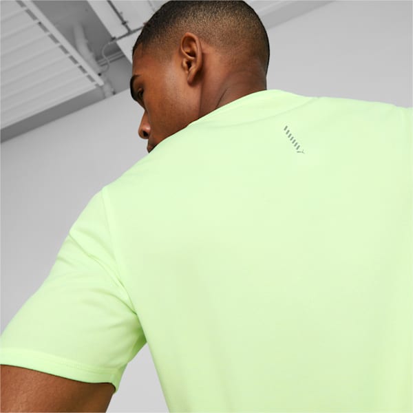 Remera de running de manga corta para hombre Favourite Heather, Speed Green Heather, large-ARG
