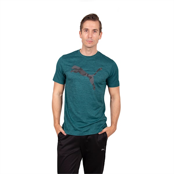Remera Favourite Heather Cat de entrenamiento para hombre, Varsity Green Heather, large-ARG