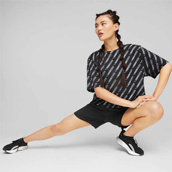Train Favourite 5" Woven Shorts Women, Puma Black, large-ZAF