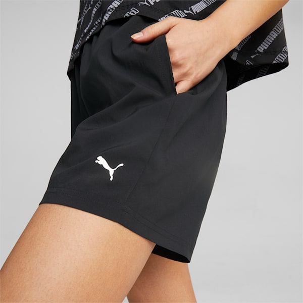 Train Favourite 5" Woven Shorts Women, Puma Black, large-ZAF
