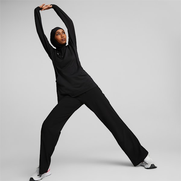Modest Activewear Training Hoodie Women, Puma Black, large-ZAF