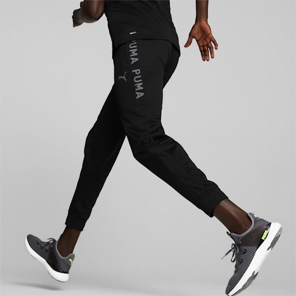 Pantalones de entrenamiento joggers Fit PWRFLEECE para hombre, Puma Black, large-MEX