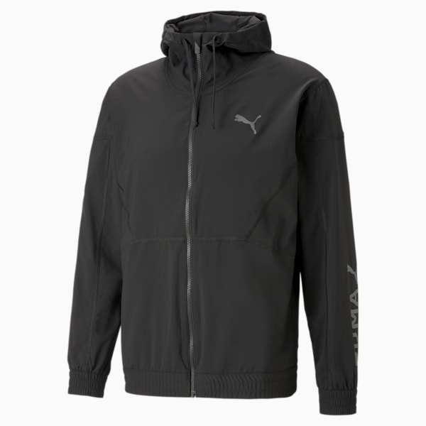 Campera de training para hombre Fit Woven, PUMA Black-Cool Dark Gray, large-ARG