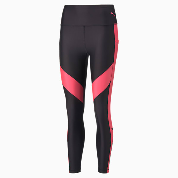 Calzas de training 7/8 para mujer Fit EVERSCULPT, Puma Black-Sunset Pink, large-ARG