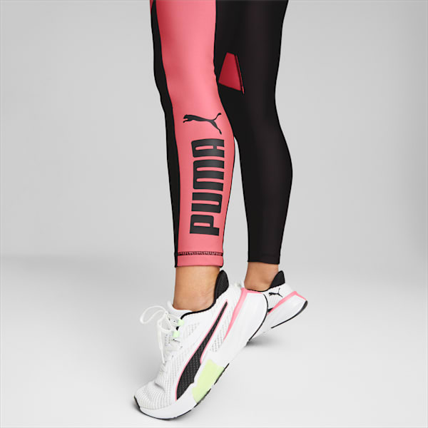 Calzas de training 7/8 para mujer Fit EVERSCULPT, Puma Black-Sunset Pink, large-ARG