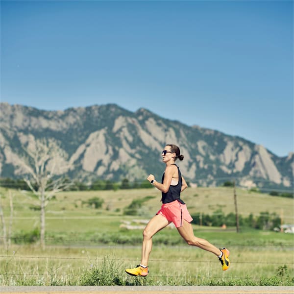 Run Ultraweave S 3" Running Shorts Women, Sunset Glow, large-ZAF
