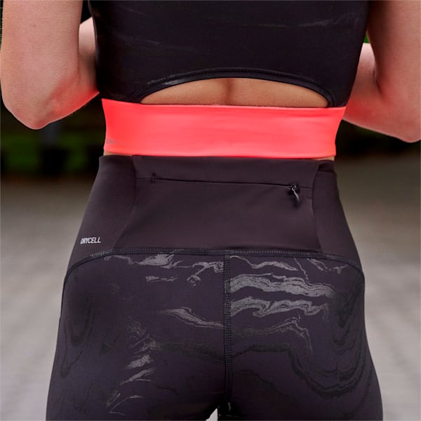 Leggings de running para mujer ULTRAFORM, Puma Black-Sunset Glow, large-ARG