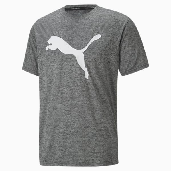 Favourite Heather Cat Training Tee Men, Puma Black Heather, large-ZAF