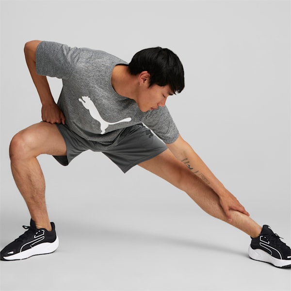 Favourite Heather Cat Training Tee Men, Puma Black Heather, large-ZAF