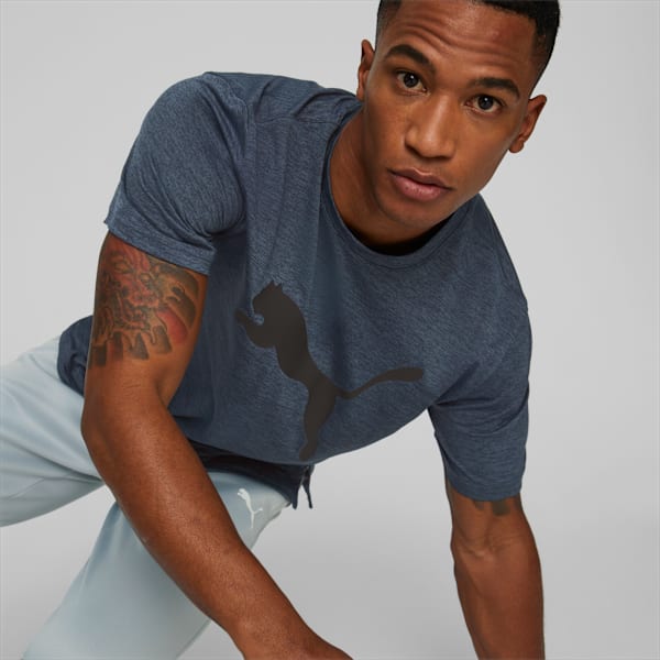 Playera de training para hombre Favourite, Dark Night Heather, large-MEX