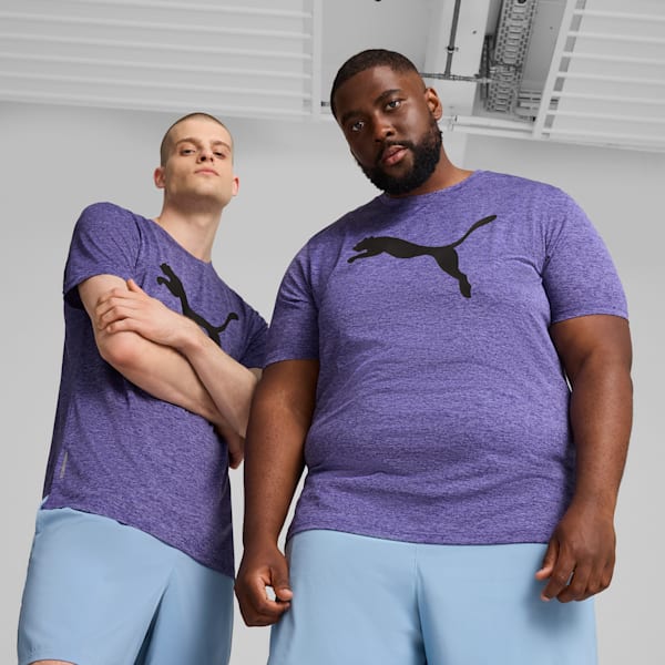 Favourite Heather Cat Training Tee Men, Lapis Lazuli Heather, large-ZAF