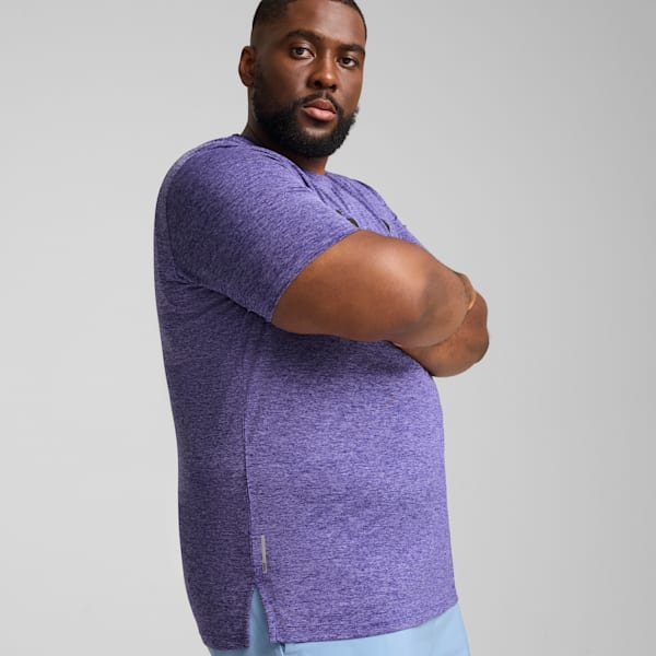 Favourite Heather Cat Training Tee Men, Lapis Lazuli Heather, large-ZAF