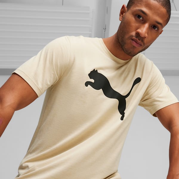 Favourite Heather Cat Training Tee Men, Putty Heather, large-ZAF