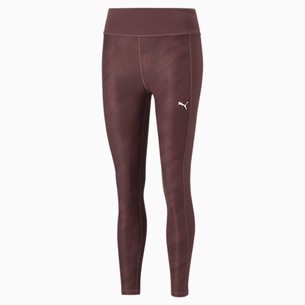 Favourite Printed High Waist 7/8 Training Leggings Women, Dusty Plum, large-ZAF