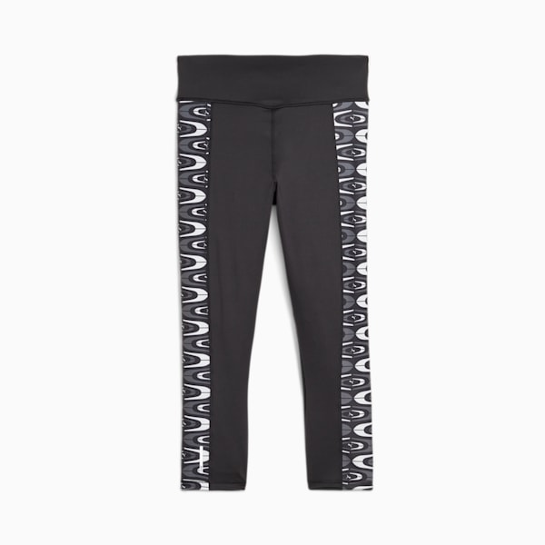 Favourite Printed High Waist 3/4 Training Leggings Women, PUMA Black-Concept AOP, large-ZAF
