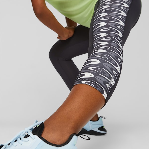 Favourite Printed High Waist 3/4 Training Leggings Women, PUMA Black-Concept AOP, large-ZAF