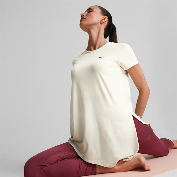 Maternity Studio Oversized Training Tee Women, Alpine Snow, large-ZAF