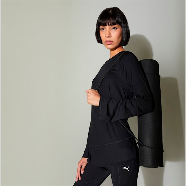 Maternity Bell Sleeve Training Top Women, Puma Black, large-ZAF