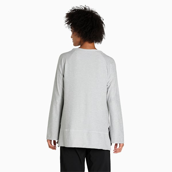 Maternity Bell Sleeve Training Top Women, Light Gray Heather, large-ZAF