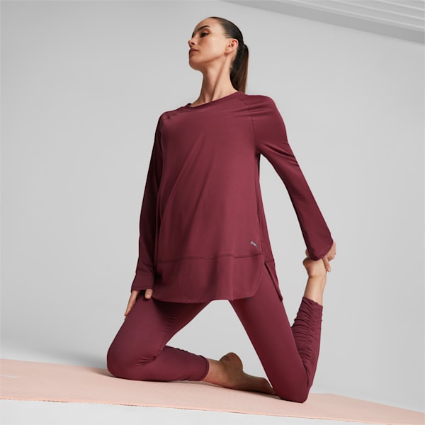 Maternity Bell Sleeve Training Top Women, Dark Jasper, large-ZAF