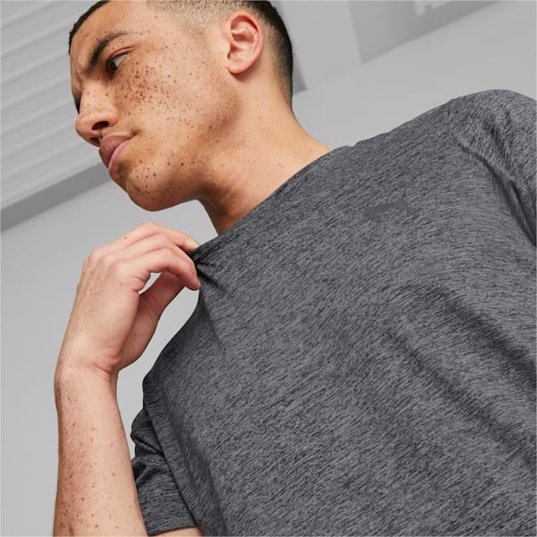 Remera TRAIN FAV HEATHER SS ADP, Puma Black Heather, large-ARG