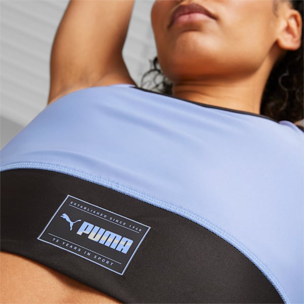 PUMA Fit Skimmer Training Top Women, Elektro Purple-PUMA Black, large-ZAF