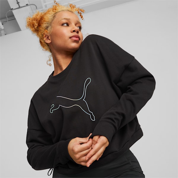 Buzo de training Nova Shine para mujer, PUMA Black, large-ARG