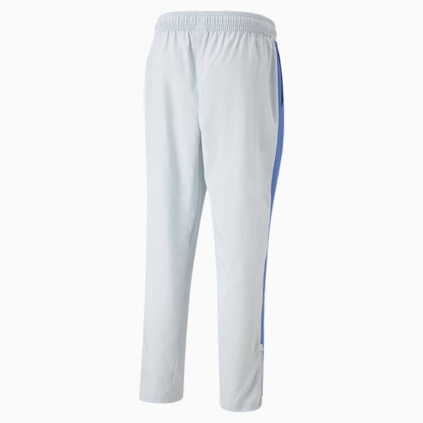 Pantalones deportivos de training PUMA Fit Woven para hombre, Platinum Gray-Royal Sapphire, large-ARG