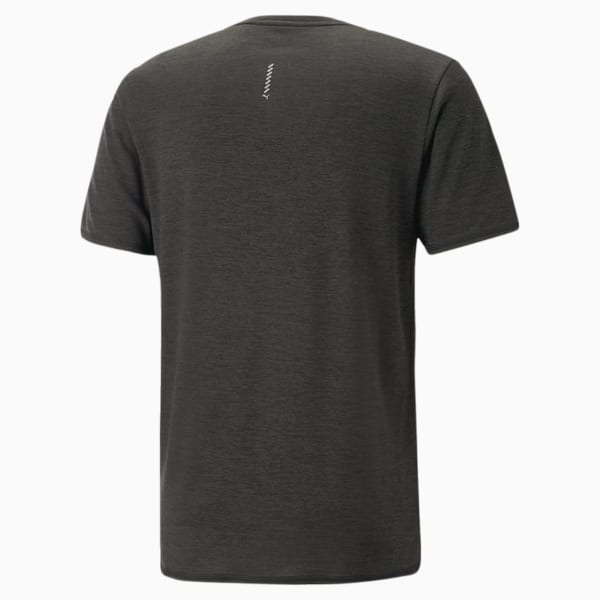 RUN FAVOURITE Heather Running Tee Men, PUMA Black Heather, large-ZAF