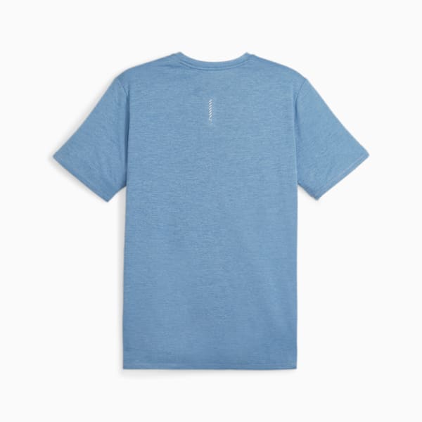 RUN FAVOURITE Heather Running Tee Men, Zen Blue Heather, large-ZAF