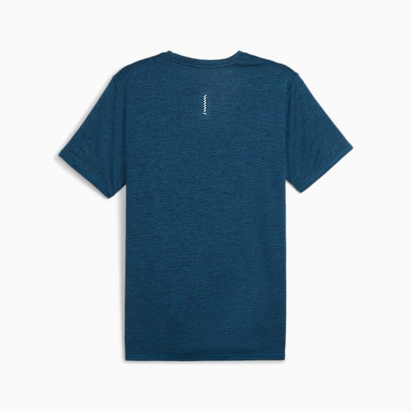 RUN FAVOURITE Heather Running Tee Men, Ocean Tropic Heather, large-ZAF