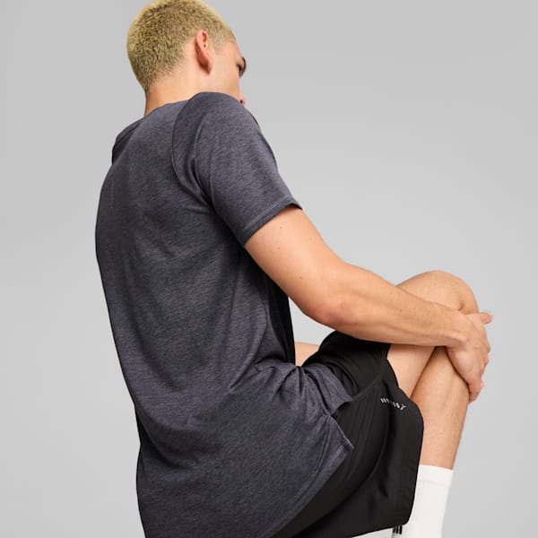 RUN FAVOURITE Heather Running Tee Men, Galactic Gray Heather, large-ZAF