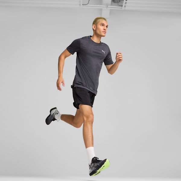 RUN FAVOURITE Heather Running Tee Men, Galactic Gray Heather, large-ZAF